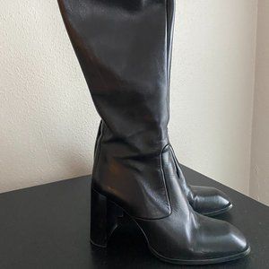 ZARA Knee High Black Boots